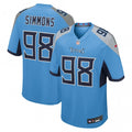 Jeffery Simmons Tennessee Titans Nike Team Game Jersey -  Light Blue