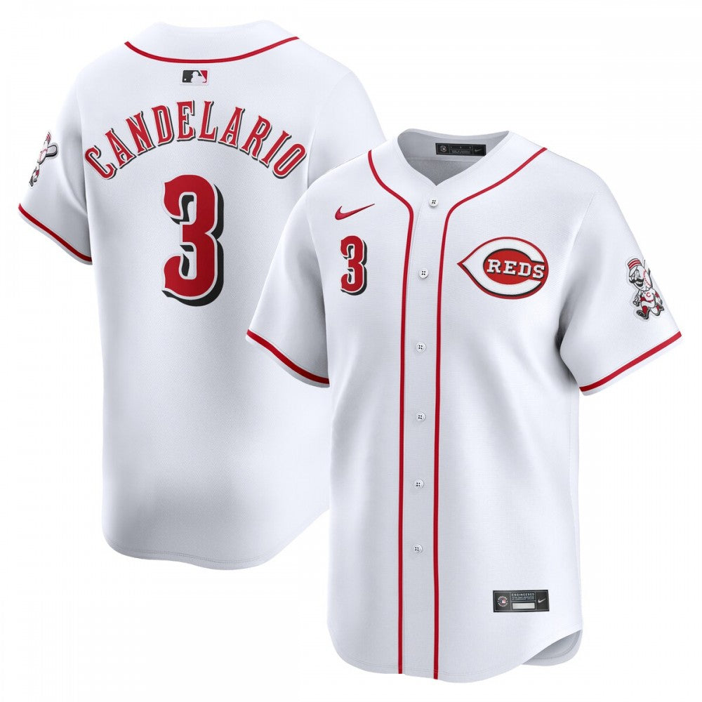 Jeimer Candelario Cincinnati Reds Nike Home Limited Player MLB Jersey - White