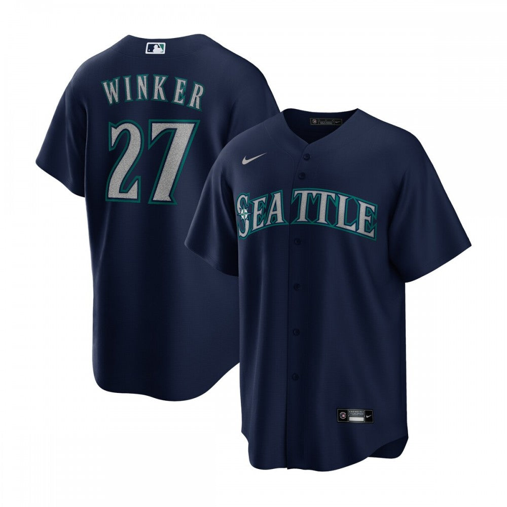 Jesse Winker Seattle Mariners Nike Alternate Replica Player MLB Jersey - Navy
