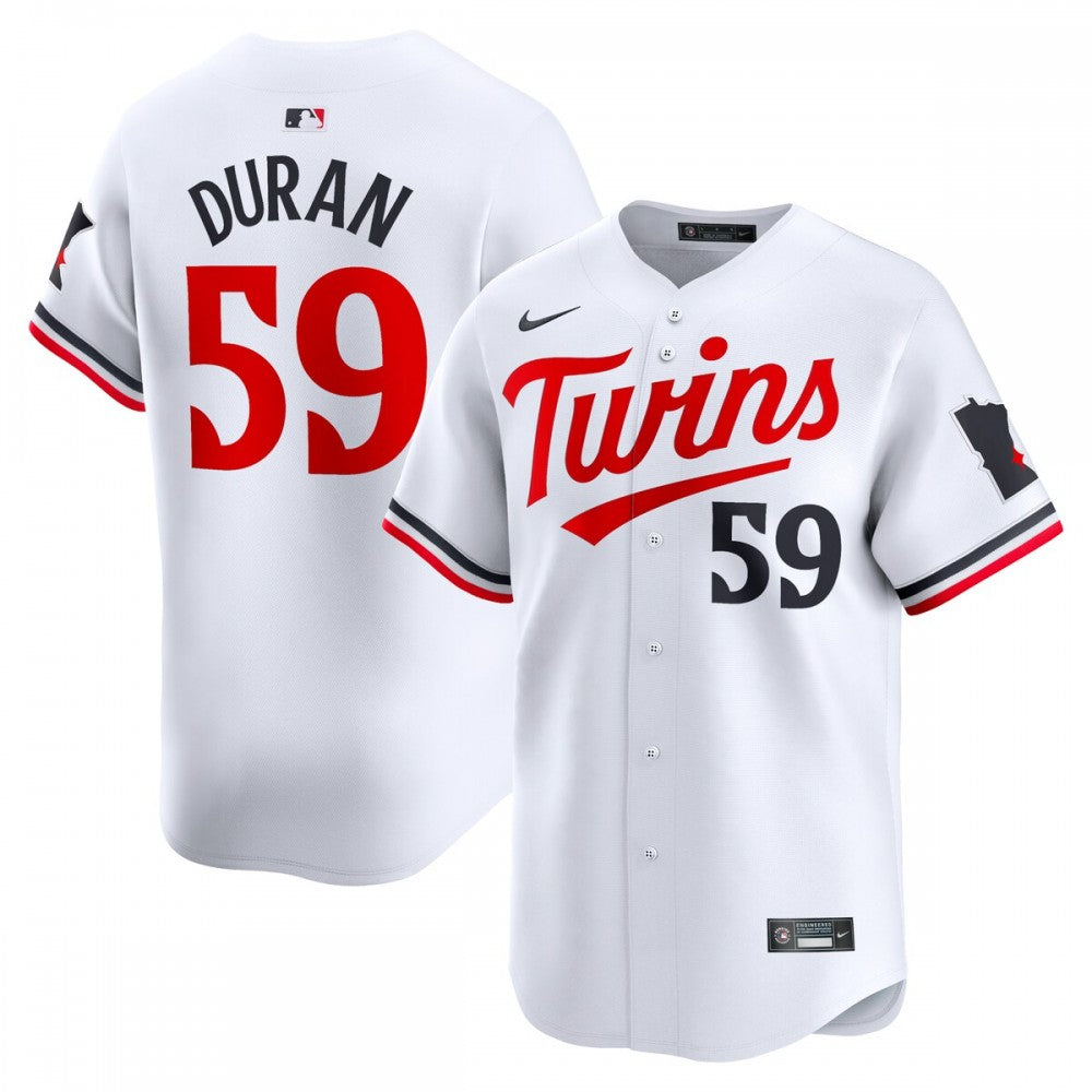 Jhoan Duran Minnesota Twins Nike Home Limited Player MLB Jersey - White