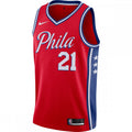 Joel Embiid Philadelphia 76ers Nike Finished Swingman NBA Jersey Red - Statement Edition