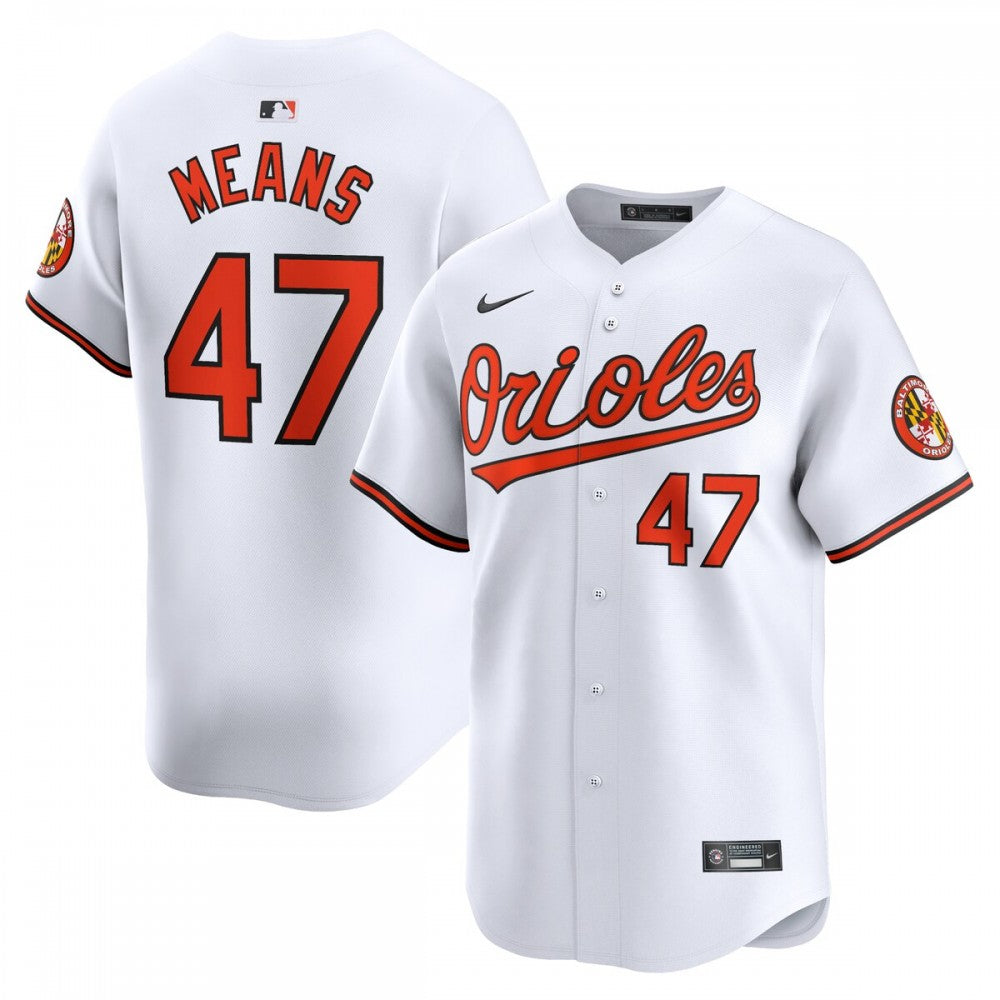 John Means Baltimore Orioles Nike Home Limited Player MLB Jersey - White