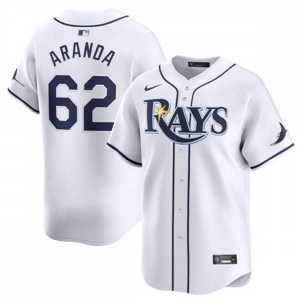 Jonathan Aranda Tampa Bay Rays Nike Home Limited Player MLB Jersey - White