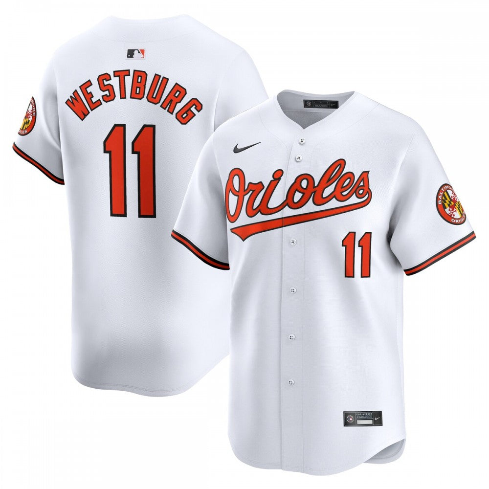 Jordan Westburg Baltimore Orioles Nike Home Limited Player MLB Jersey - White