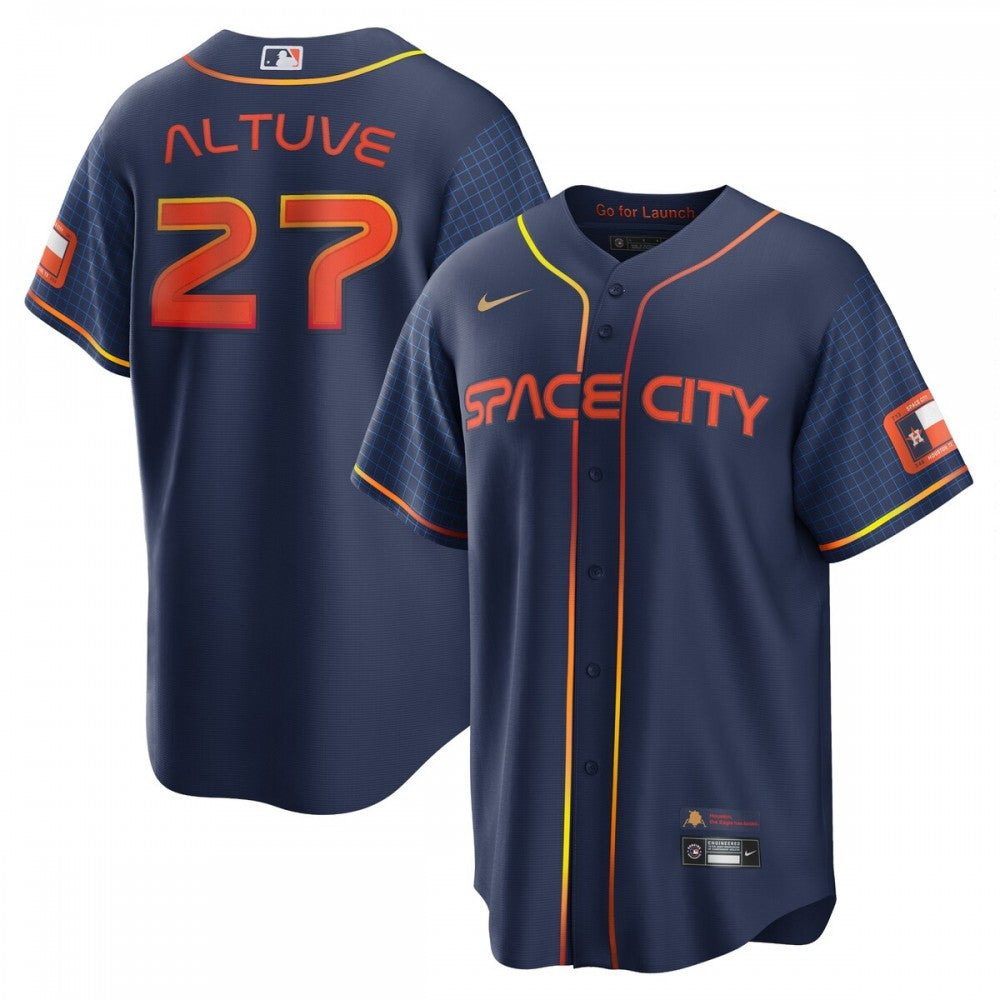 Jose Altuve Houston Astros Nike 2022 City Connect Replica Player MLB Jersey - Navy