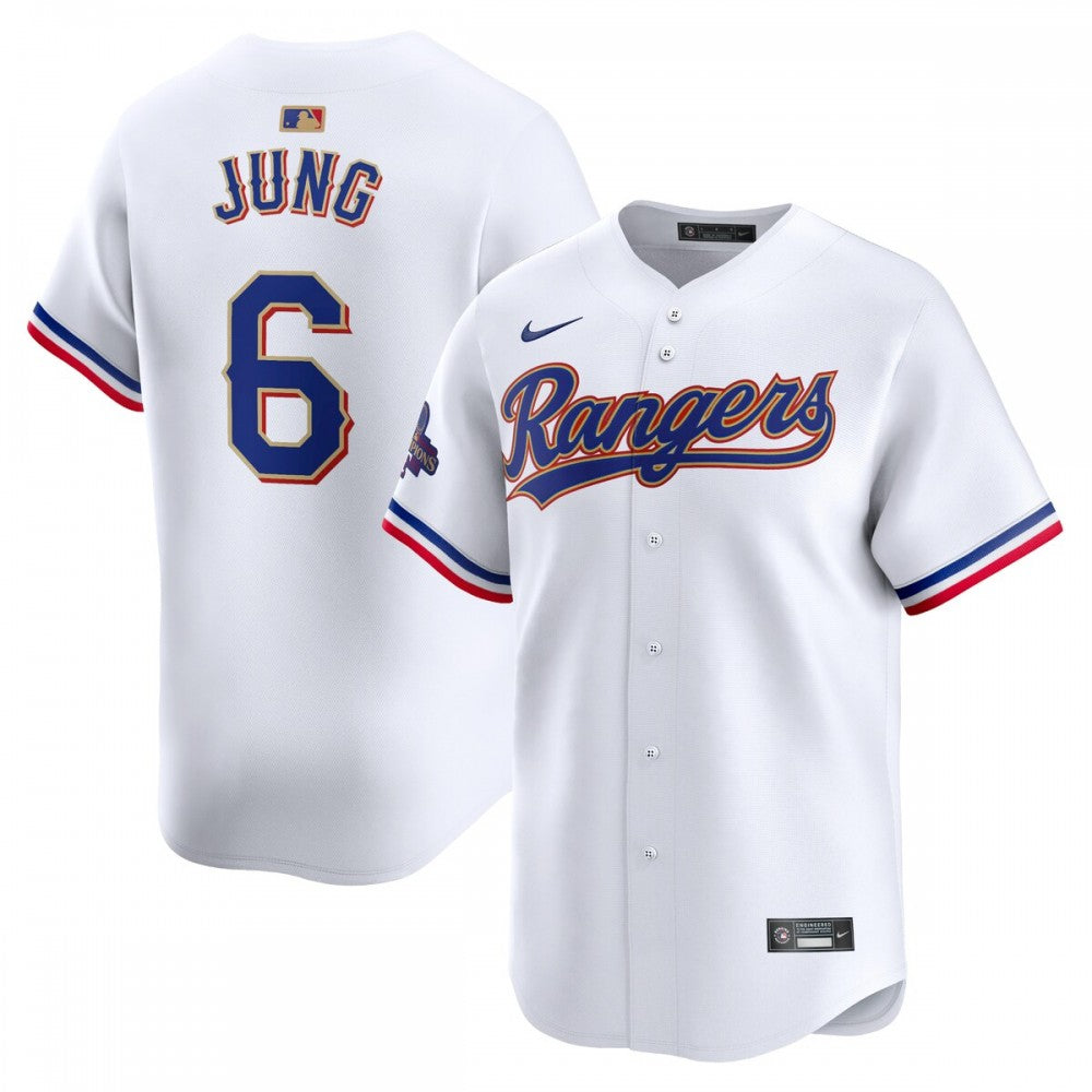 Josh Jung Texas Rangers Nike 2024 Gold Collection Limited Player MLB Jersey?C White