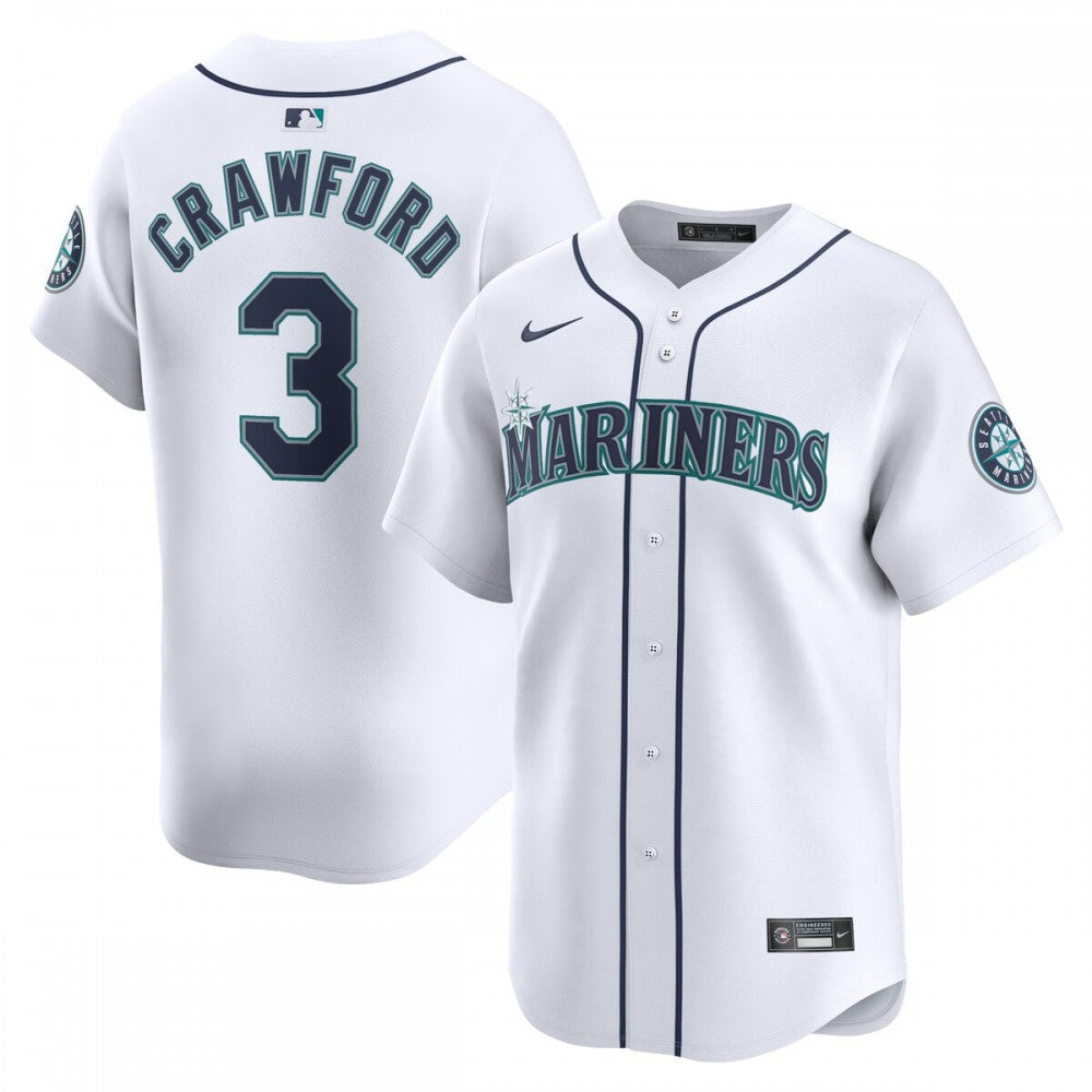 J.P. Crawford Seattle Mariners Nike Home Limited Player MLB Jersey - White