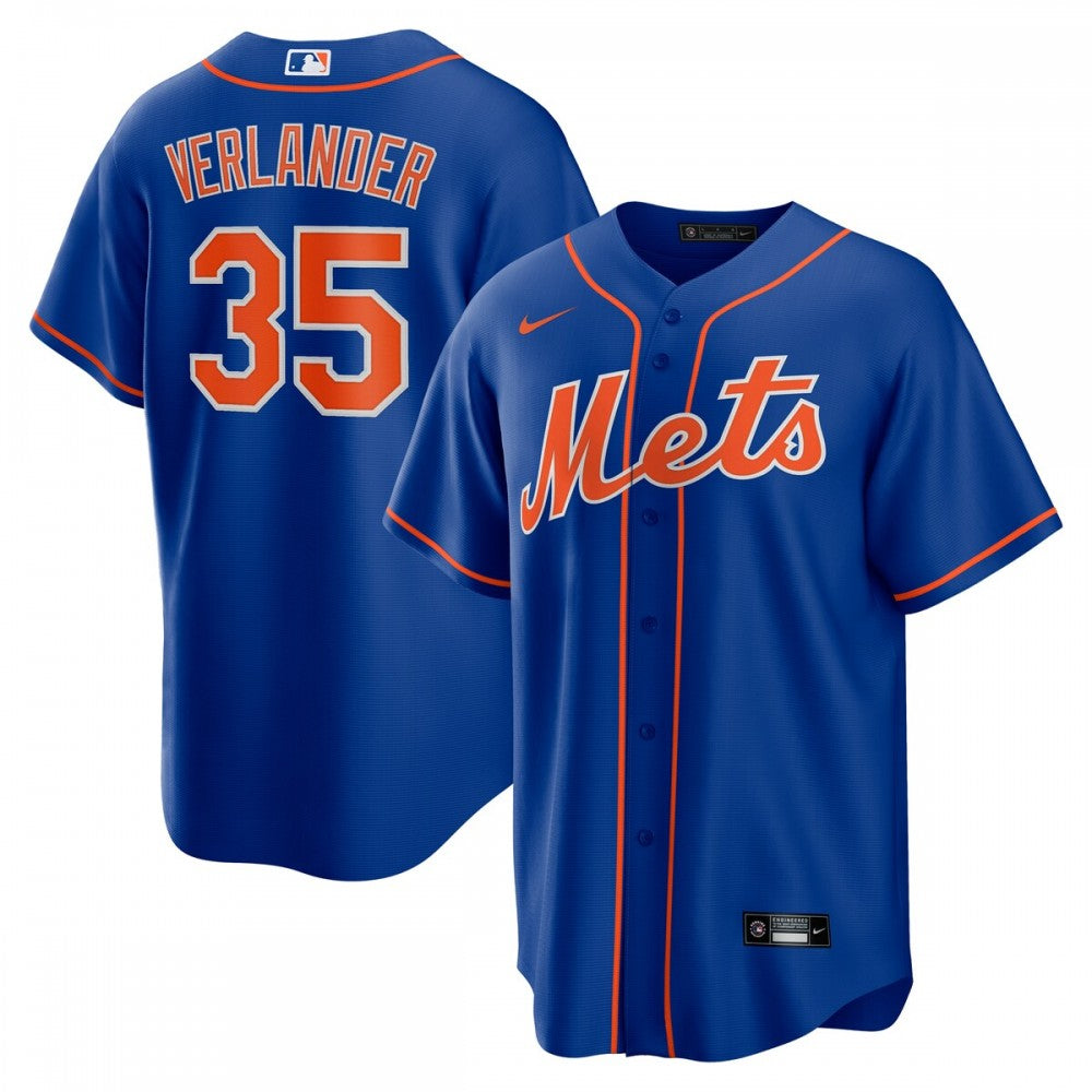 Justin Verlander New York Mets Nike Alternate Replica Player MLB Jersey - Royal