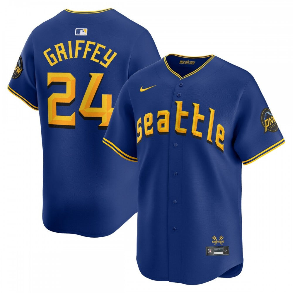 Ken Griffey Jr. Seattle Mariners Nike City Connect Retired Player MLB Jersey - Royal