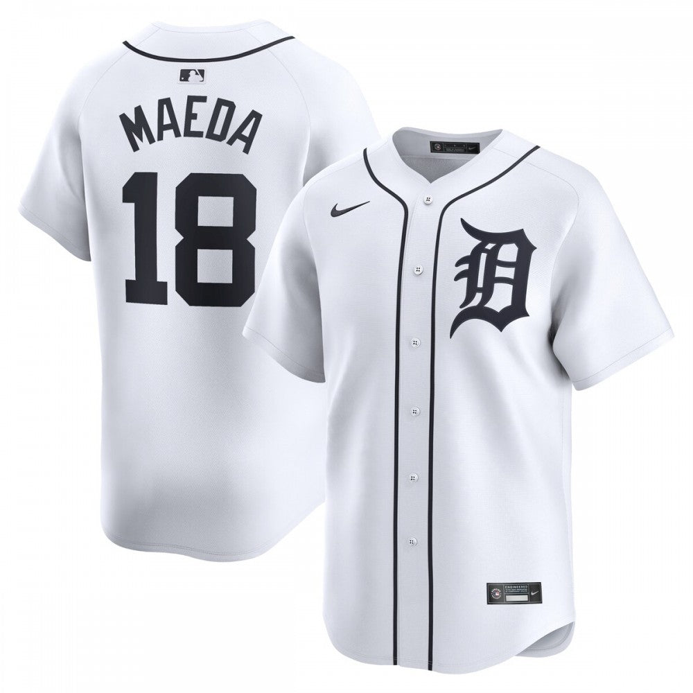 Kenta Maeda Detroit Tigers Nike Home Limited Player MLB Jersey?C White