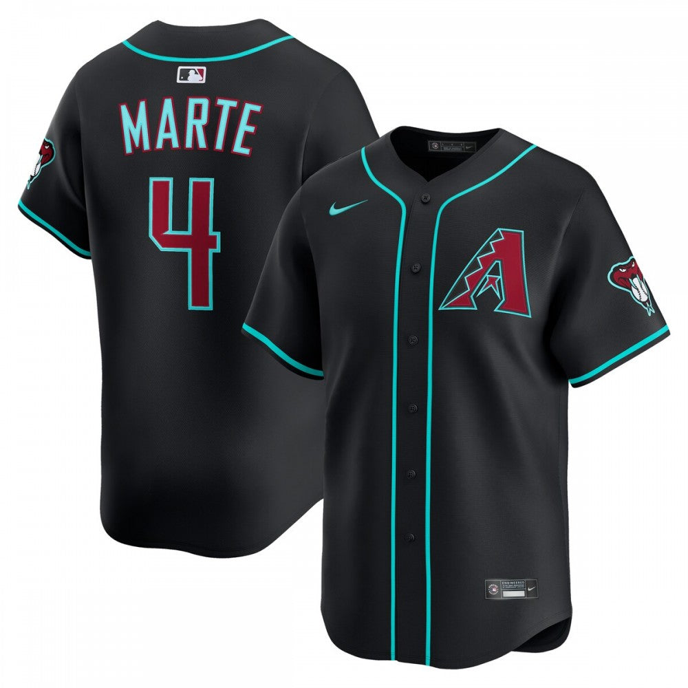 Ketel Marte Arizona Diamondbacks Nike Alternate Limited MLB Jersey - Black