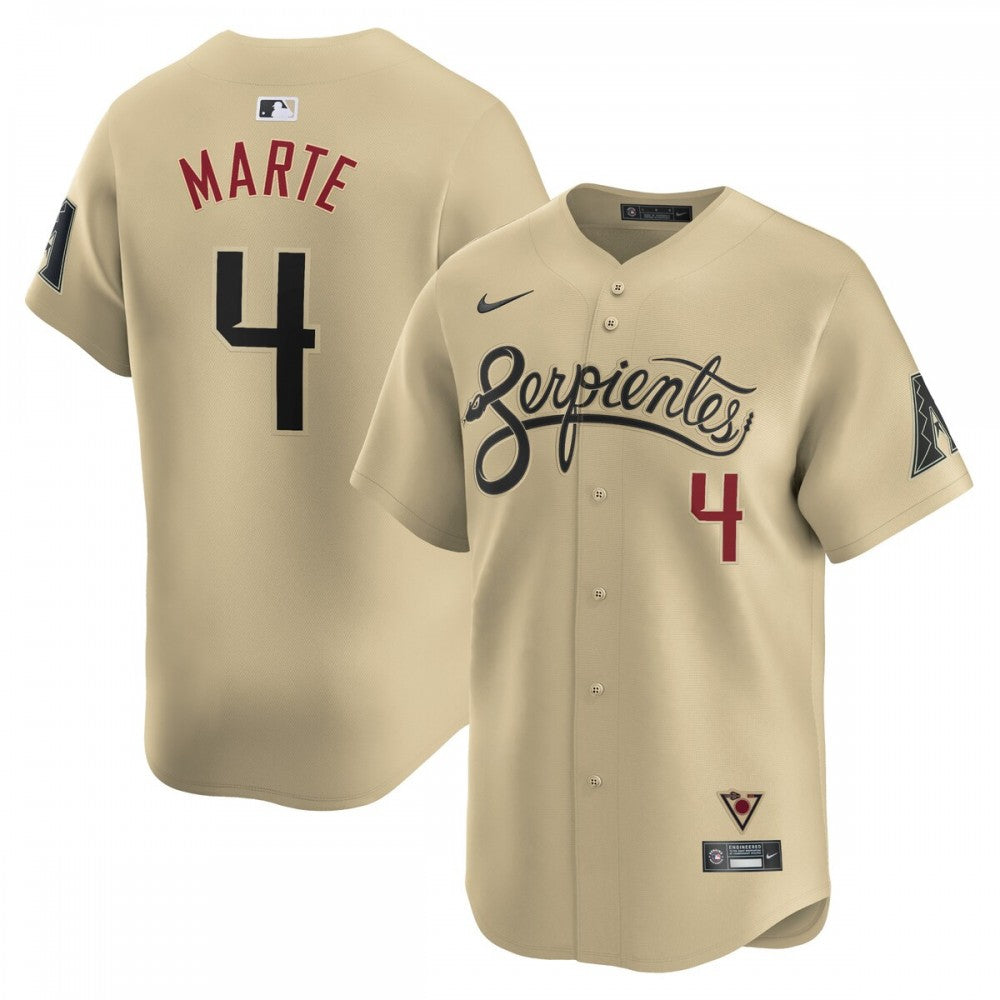 Ketel Marte Arizona Diamondbacks Nike City Connect Limited Player MLB Jersey - Sand