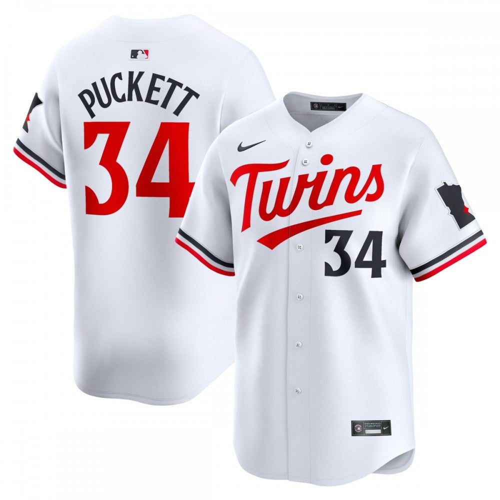 Kirby Puckett Minnesota Twins Nike Home Limited Player MLB Jersey - White