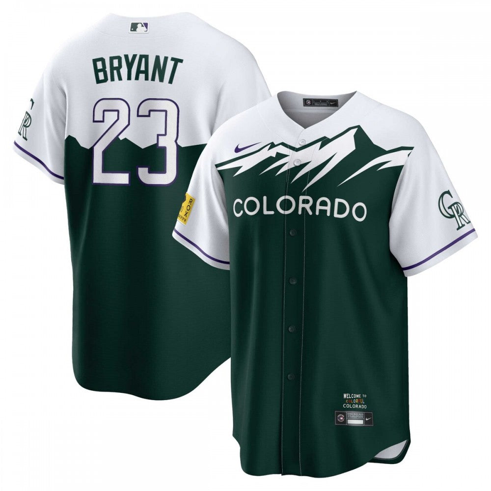Kris Bryant Colorado Rockies Nike 2022 City Connect Replica Player MLB Jersey - Green