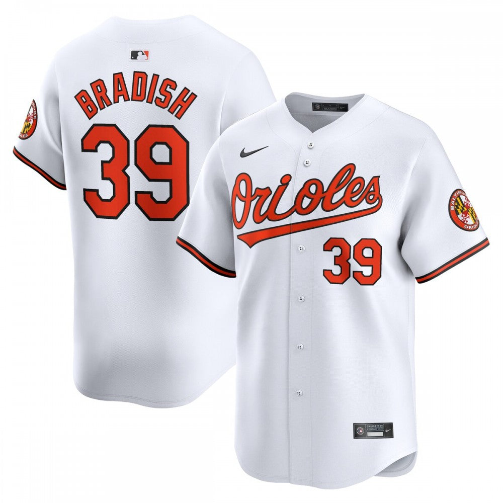 Kyle Bradish Baltimore Orioles Nike Home Limited Player MLB Jersey - White