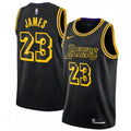 LeBron James Los Angeles Lakers Nike City Edition Swingman NBA Jersey - Black