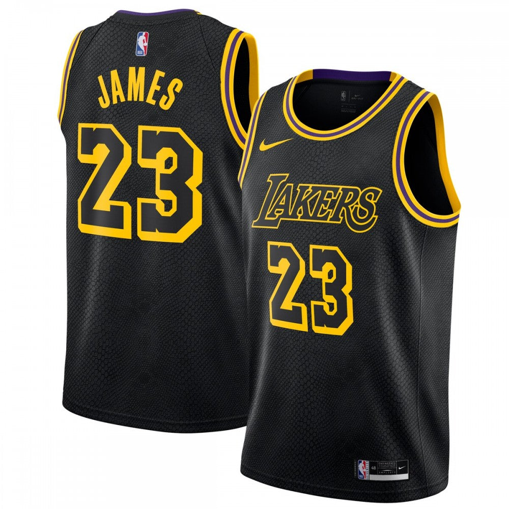LeBron James Los Angeles Lakers Nike City Edition Swingman NBA Jersey - Black