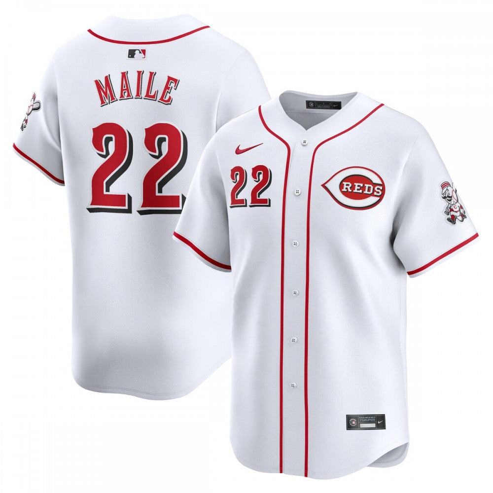 Luke Maile Cincinnati Reds Nike Home Limited Player MLB Jersey - White