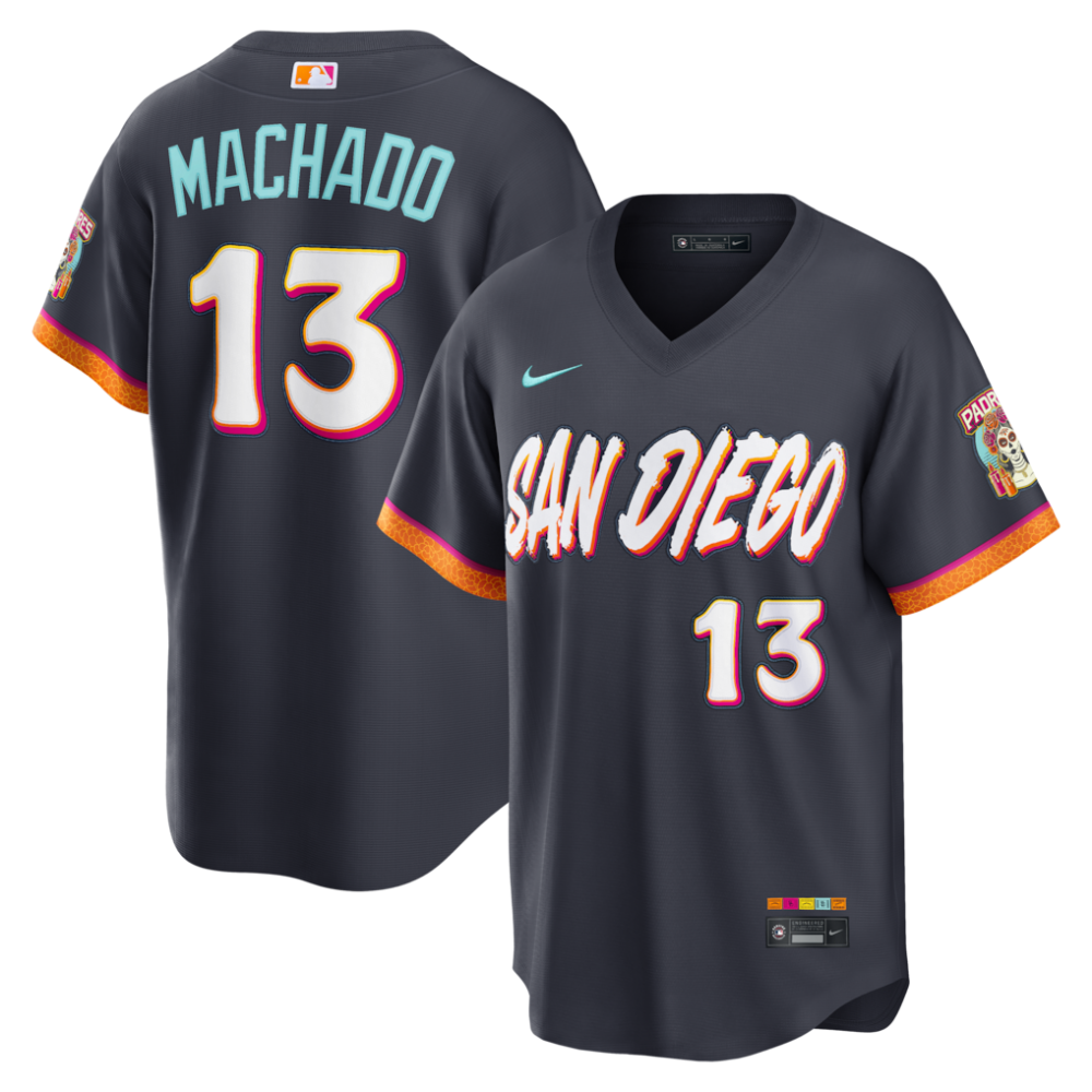 Manny Machado San Diego Padres Nike 2026 City Connect Stadium MLB Jersey - Obsidian