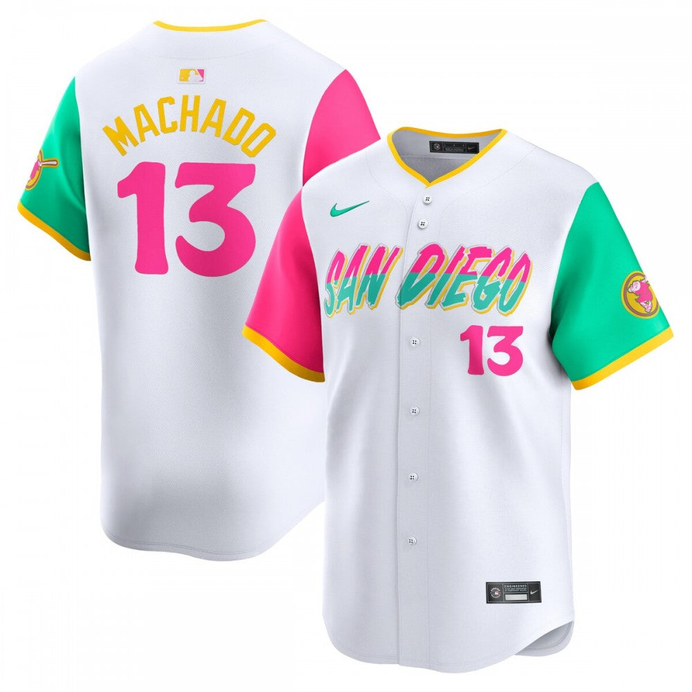 Manny Machado San Diego Padres Nike City Connect Limited Player MLB Jersey - White