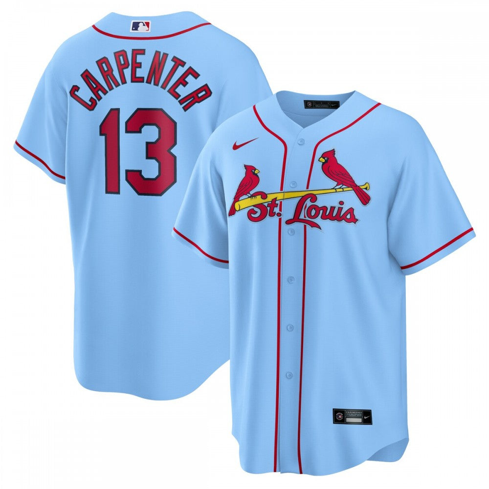 Matt Carpenter St. Louis Cardinals Nike Alternate Replica Player Name MLB Jersey - Light Blue