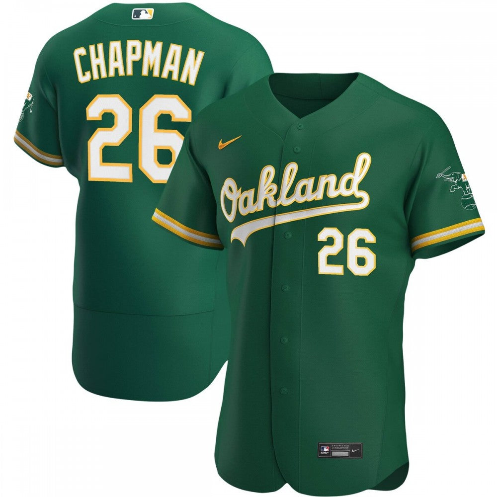Matt Chapman Oakland Athletics Nike Alternate Authentic Player MLB Jersey - Kelly Green