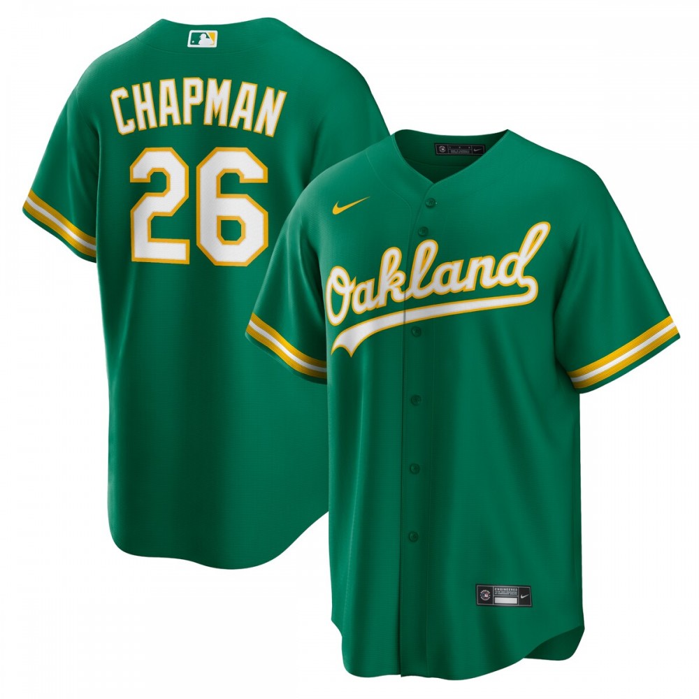 Matt Chapman Oakland Athletics Nike Alternate Replica Player Name MLB Jersey - Kelly Green
