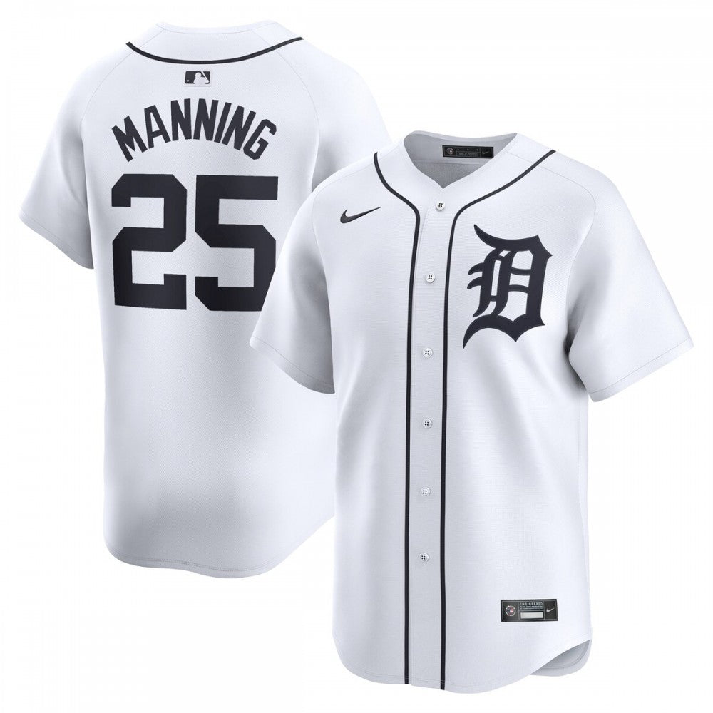 Matt Manning Detroit Tigers Nike Home Limited Player MLB Jersey - White
