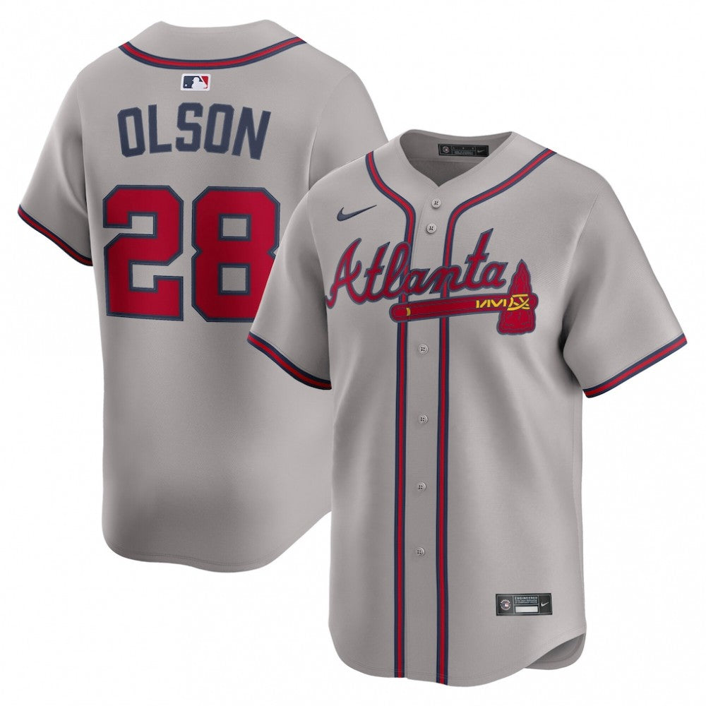 Matt Olson Atlanta Braves Nike Road Limited Player MLB Jersey - Gray