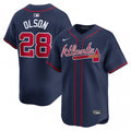 Matt Olson Atlanta Braves Nike Alternate Limited Player MLB Jersey?C Navy