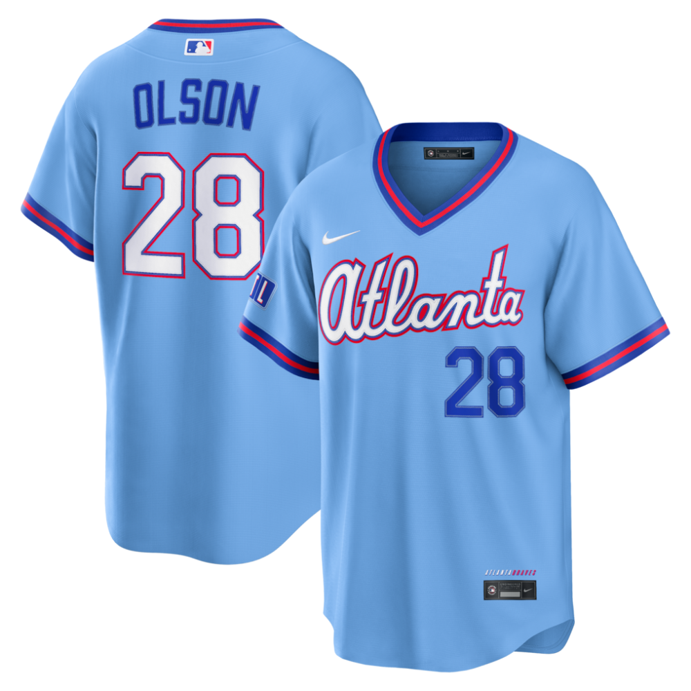 Matt Olson Atlanta Braves Nike 2026 City Connect Stadium MLB Jersey - Powder Blue