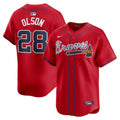 Matt Olson Atlanta Braves Nike Alternate Limited Player MLB Jersey?C Red