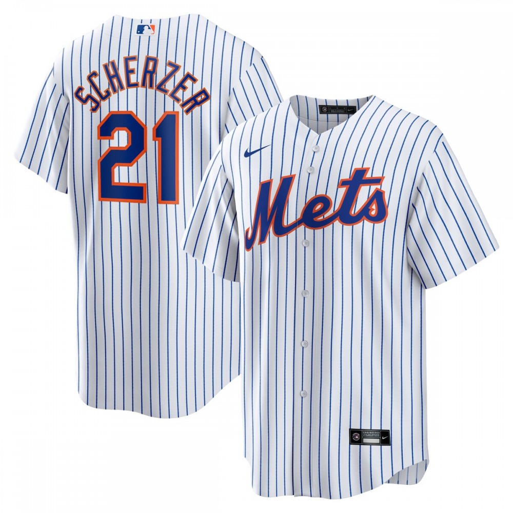 Max Scherzer New York Mets Nike Home Replica Player MLB Jersey - White