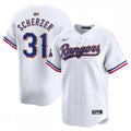 Max Scherzer Texas Rangers Nike 2024 Gold Collection Limited Player MLB Jersey?C White