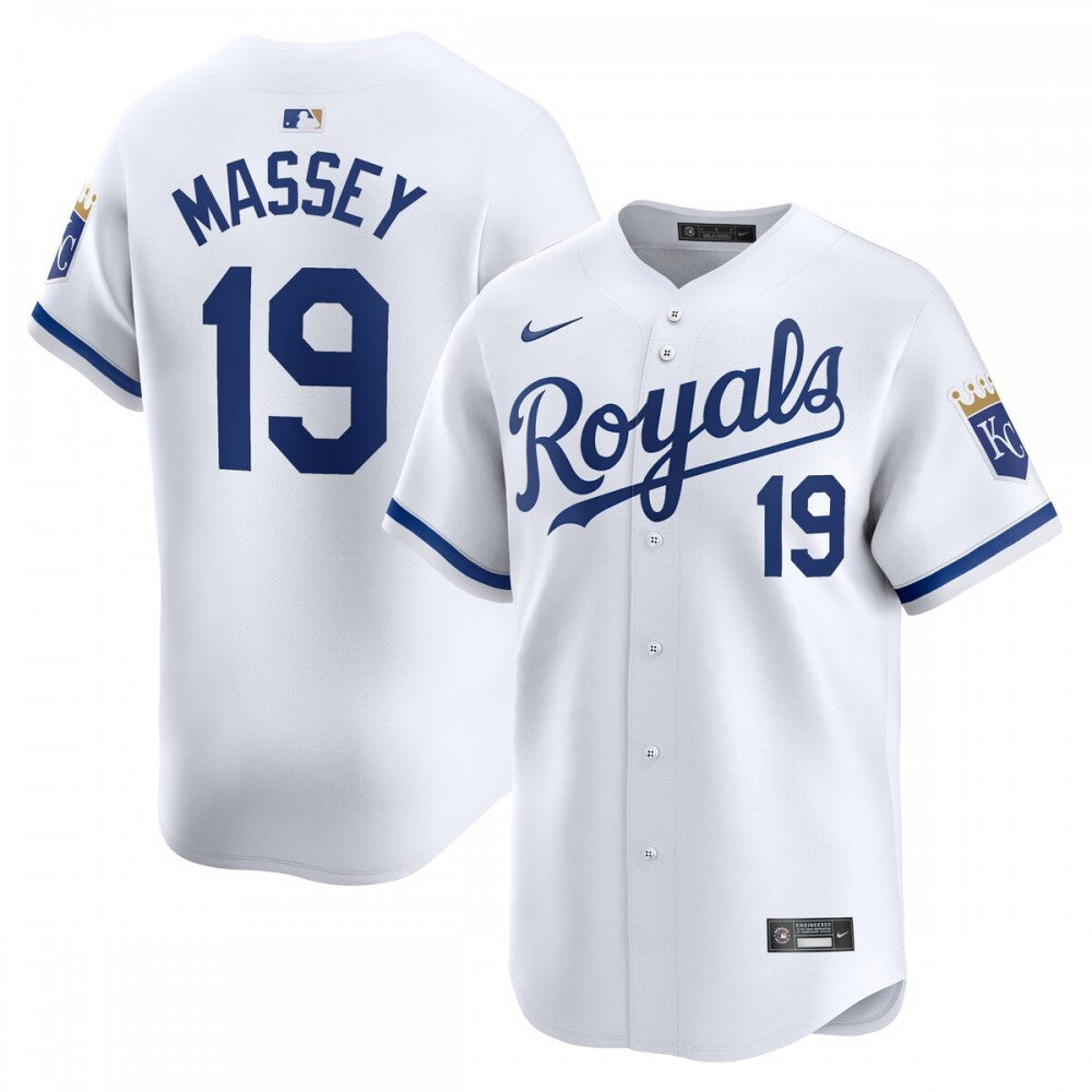 Michael Massey Kansas City Royals Nike Home Limited Player MLB Jersey - White