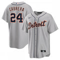 Miguel Cabrera Detroit Tigers Nike Road Replica Player Name MLB Jersey - Gray