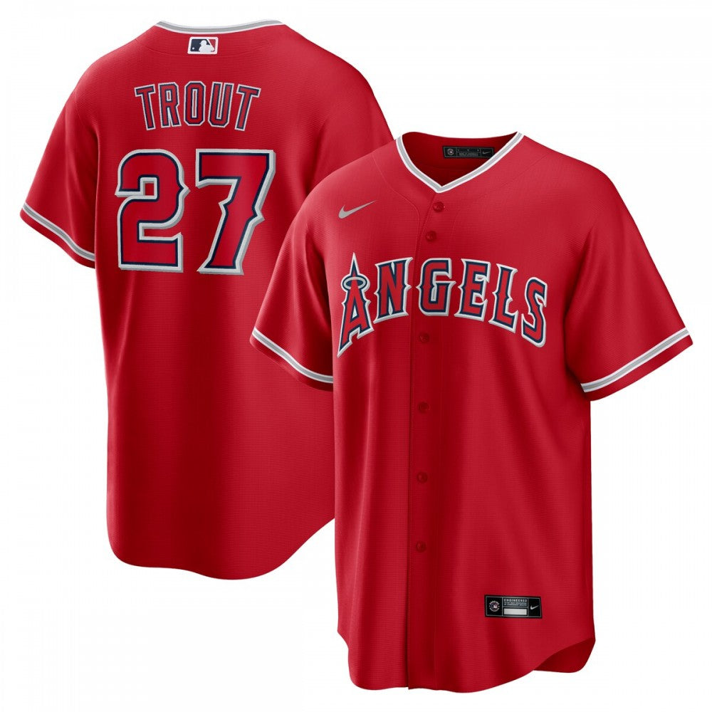 Mike Trout Los Angeles Angels Nike Alternate Replica Player Name MLB Jersey - Red