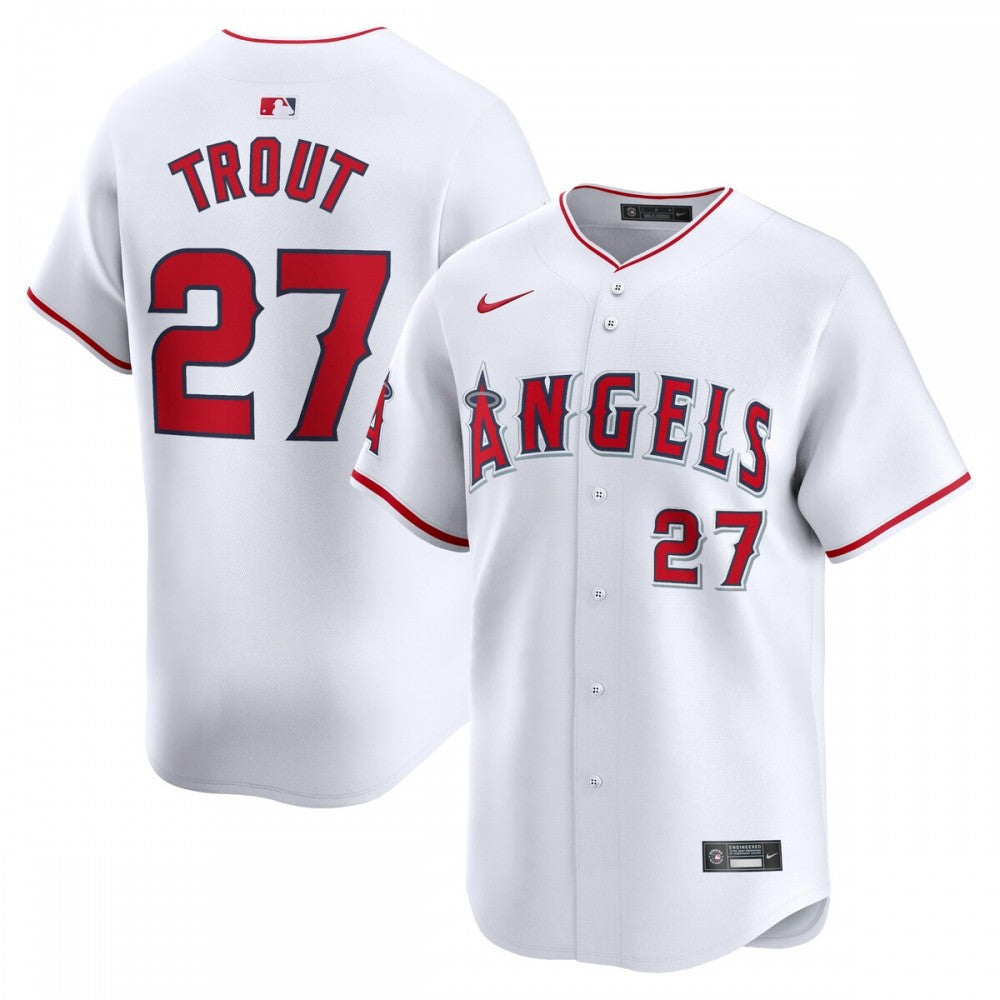 Mike Trout Los Angeles Angels Nike Home Limited Player MLB Jersey - White