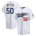 Mookie Betts Los Angeles Dodgers Nike 2026 Gold Collection Stadium MLB Jersey - White