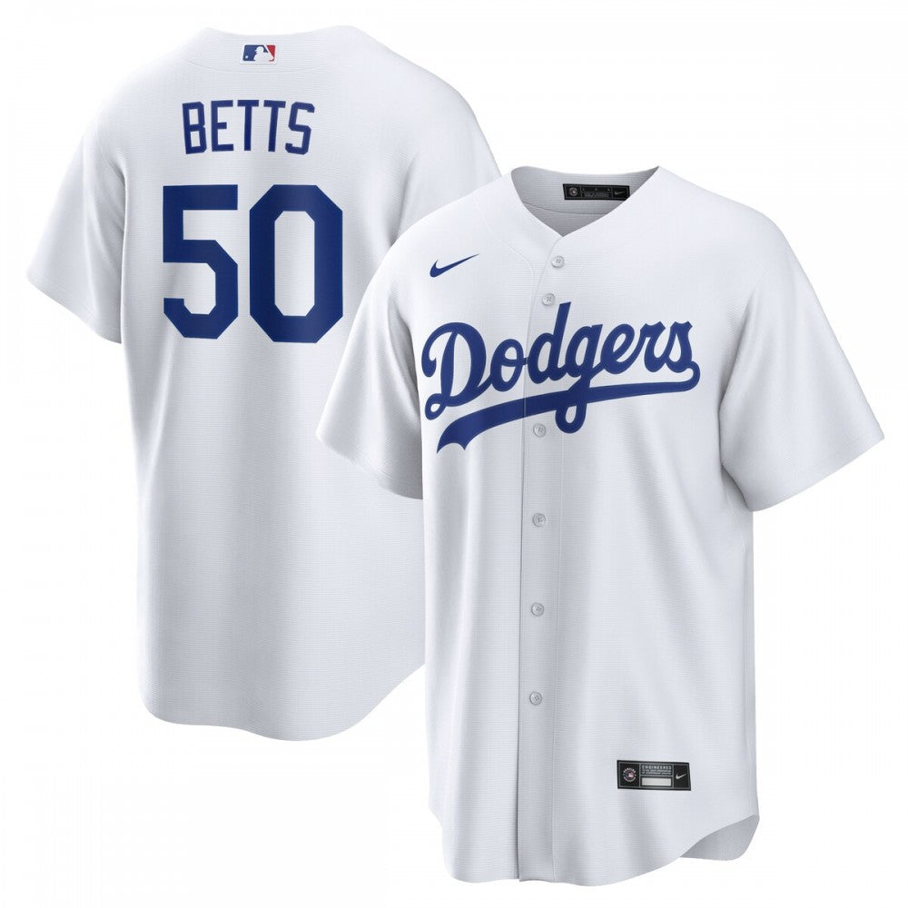 Mookie Betts Los Angeles Dodgers Nike Home Replica Player Name MLB Jersey - White