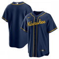 Milwaukee Brewers Nike Alternate Replica Team MLB Jersey - Navy