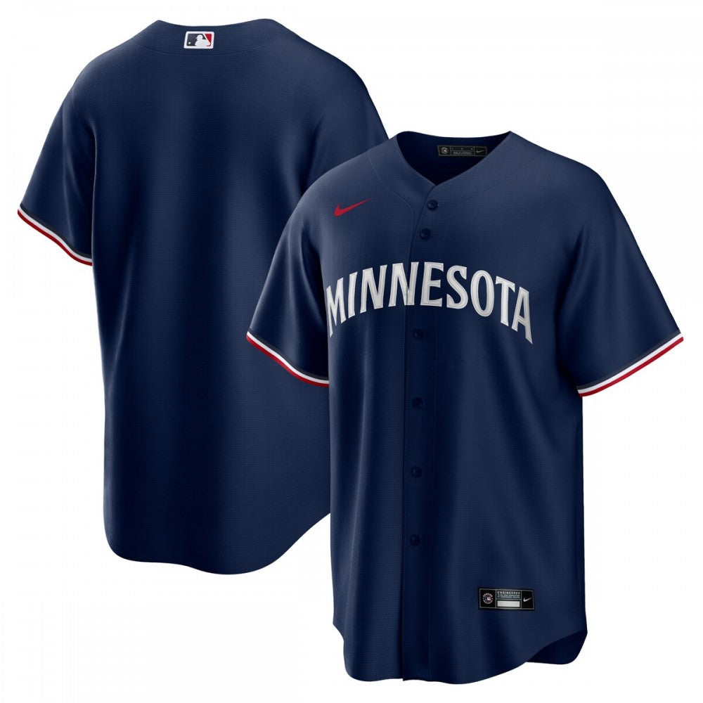Minnesota Twins Nike Alternate Replica Team Logo MLB Jersey - Navy