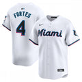 Nick Fortes Miami Marlins Nike Home Limited Player MLB Jersey - White
