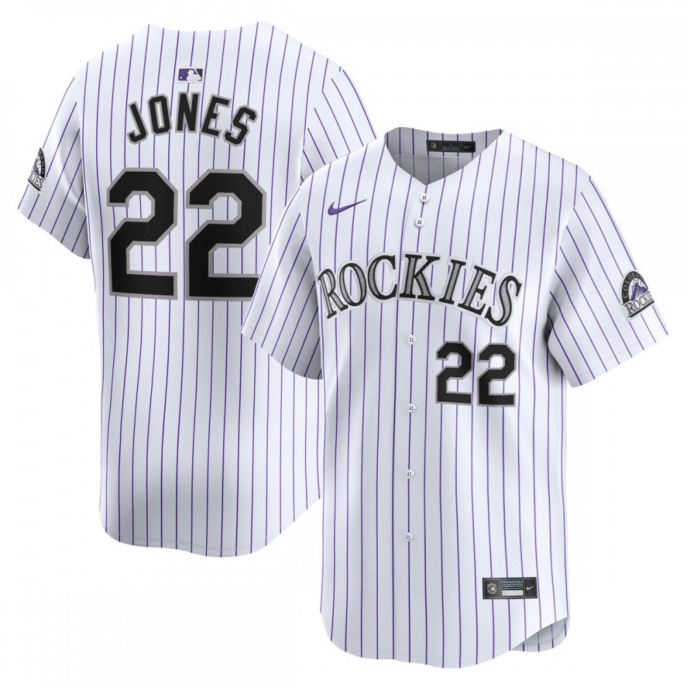 Nolan Jones Colorado Rockies Nike Home Limited Player MLB Jersey - White