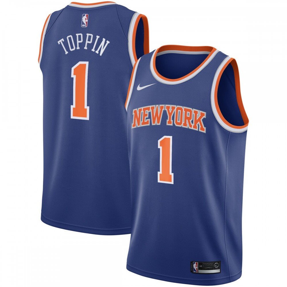 Obi Toppin New York Knicks Nike 2020 NBA Draft First Round Pick Swingman NBA Jersey Royal - Icon Edition
