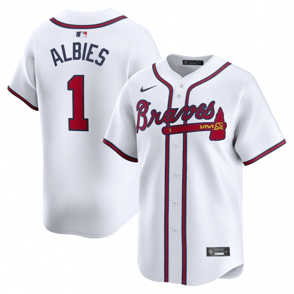Ozzie Albies Atlanta Braves Nike Home Limited Player MLB Jersey - White