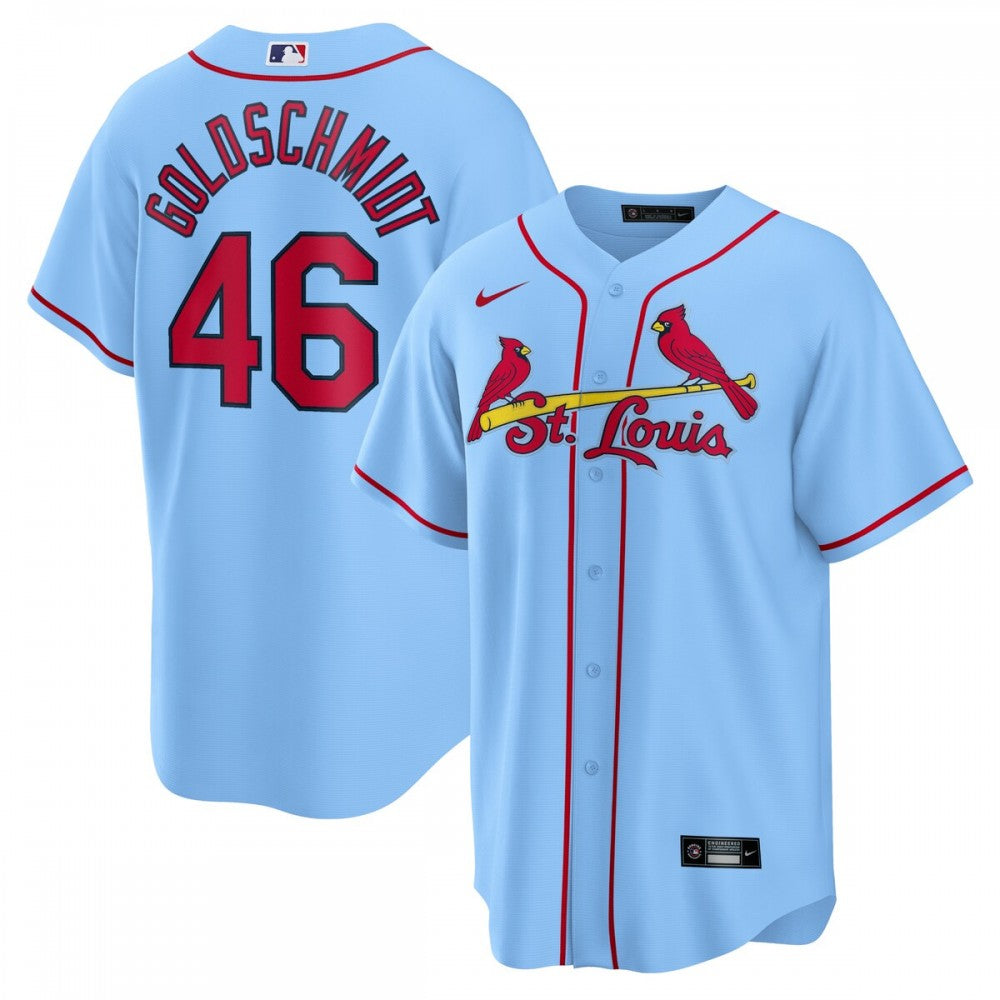 Paul Goldschmidt St. Louis Cardinals Nike Alternate Replica Player Name MLB Jersey - Light Blue