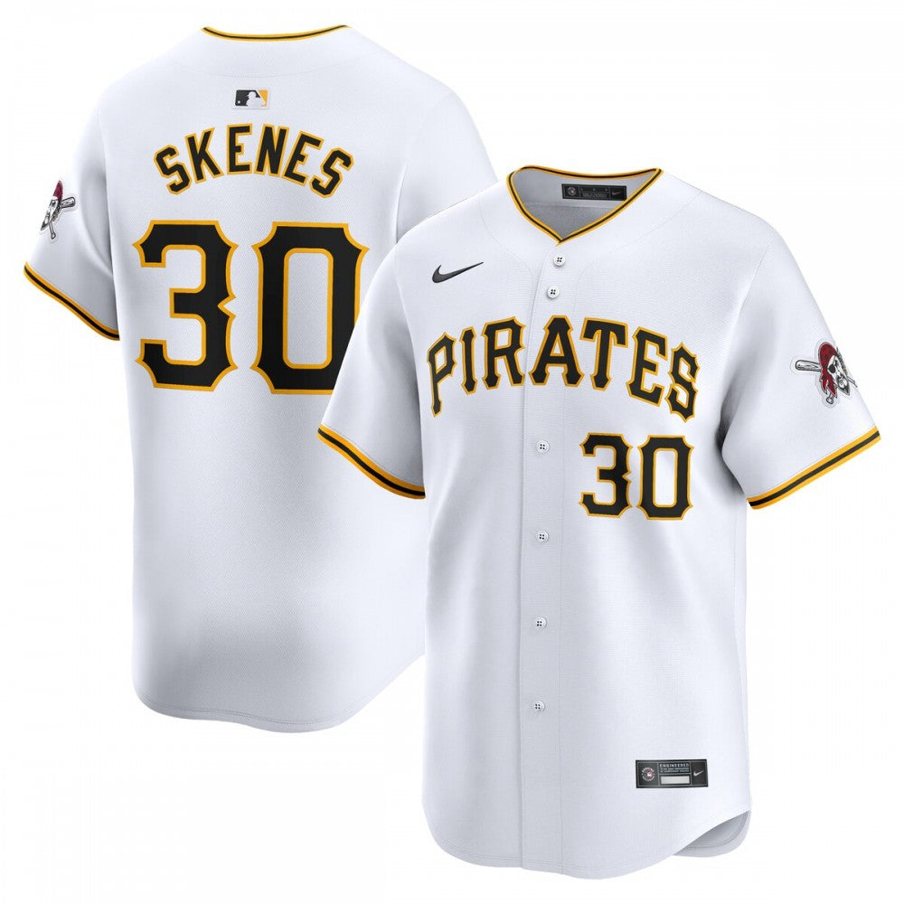 Paul Skenes Pittsburgh Pirates Nike Home Limited Player MLB Jersey - White