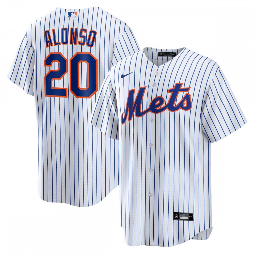 Pete Alonso New York Mets Nike Home Replica Player Name MLB Jersey - White