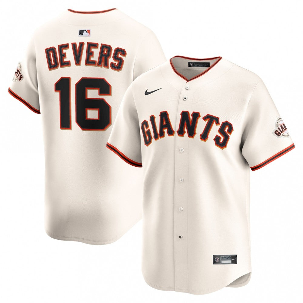 Rafael Devers San Francisco Giants Nike Home Limited Player MLB Jersey - Cream
